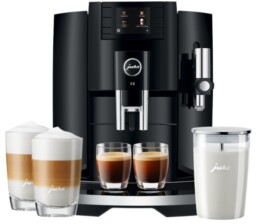 Jura E8 (EB) 2020 PianoBlack er den perfekte kaffemaskine til kontoret.