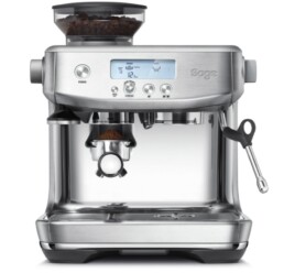 Med Sage Barista Pro får du ikke bare en kaffemaskine med kværn, men alle nødvendige features til at brygge alle kaffespecialiteter.